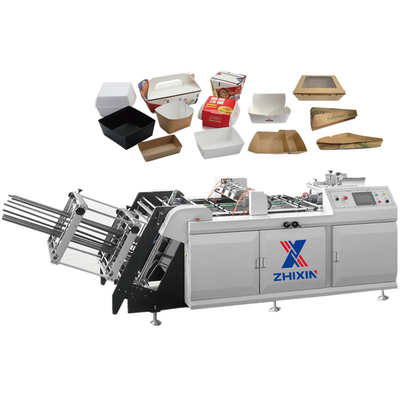 Automatic Hotels Food Paper Tray Forming Machiner Hamburger Box Making Machine
